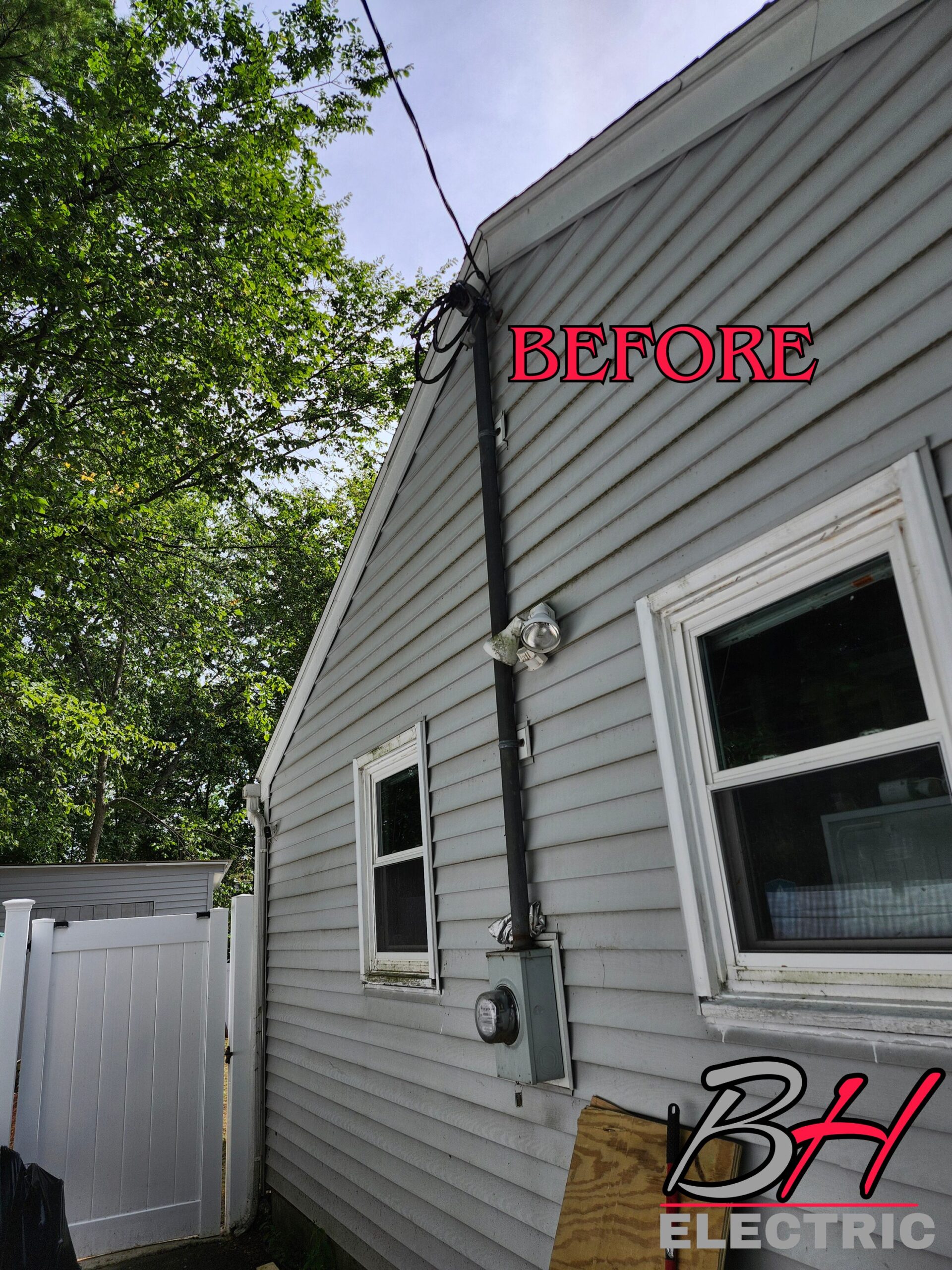 Electrician lowell MA before (1)